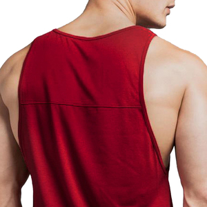Modern Summer Fitness Gym Tank Tops <b>for</b> <b>Men</b> Custom Made Breathable Polyester Vests <b>Singlets</b> OEM ODM Back Sublimation Knitted - Product Image 5