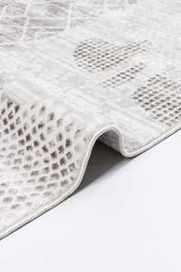 Alfombra de terciopelo marrón visón de poliéster lavable de 10 mm con diseño abstracto de patchwork, base antideslizante, moderna, turca, venta al por mayor, tamaño personalizado - Product Image 4