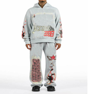 Ensemble de survêtement de jogging pour homme, vêtements de sport, tenue d'entraînement confortable, tenue de course respirante, ensemble de vêtements de sport pour la remise en forme quotidienne - Product Image 4