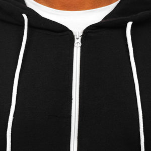 Nueva venta al por mayor liso de alta calidad en blanco peso pesado polar hombres cremallera sudaderas con capucha logotipo personalizado hombres cremallera sudaderas con capucha y sudaderas - Product Image 5