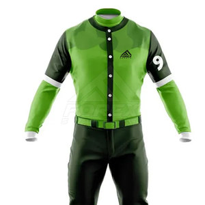 Bajo MOQ Ropa deportiva Uniforme de béisbol cómodo Tamaño personalizado Ropa juvenil Uniforme de béisbol - Product Image 4