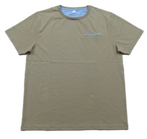 Camiseta ligera de algodón orgánico sólido con logotipo personalizado para hombre, camisetas informales de alta calidad - Product Image 1