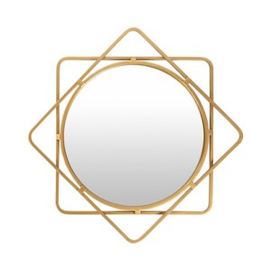 Agregue un encanto industrial a su espacio con el espejo de malla circular con marco de malla audaz que crea un diseño intrigante - Product Image 2