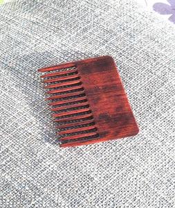 Regalo Venta al por mayor Peine de madera Peine de ébano grande tallado de doble cara de F S International - Product Image 1