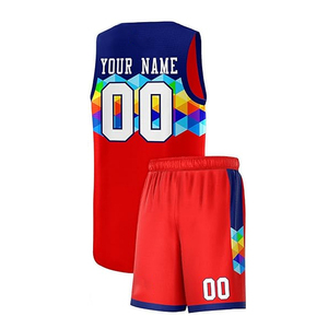 Maillots de basket-ball pour adultes de haute qualité, tailles plus grandes, uniformes d'entraînement réversibles personnalisés, séchage rapide, légers, respirants, en polyester - Product Image 3