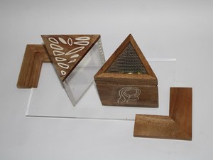 Wooden Acrylic Arabic <b>Incense</b> Burner Kefaf Mubkhar <b>Agarwood</b> Burner - Product Image 4