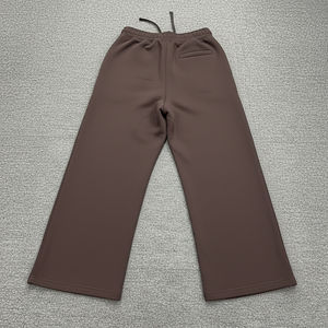 Pantalones Casuales de Lona 100% Algodón para Hombre, Estilo Urbano, Lavado Personalizado, Corte Holgado, Antiarrugas, con Logotipo Bordado Personalizado - Product Image 3