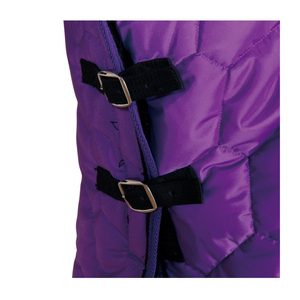 Hochwertiger schwerer schwarzer Winter pferde teppich Wind dichte wasserdichte Polyester-Baumwoll füllstoff Shell Horse Riding Blanket - Product Image 6