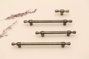 Tiradores de bronce para armario de cocina, manija de latón para el hogar, cocina, muebles de oficina, herrajes, puerta, cajón, armario, manija de armario - Product Image 3