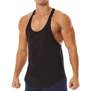 Summer Men High Quality Gym Tank Top Custom Logo Casual Streetwear for <b>Athletic</b> Training Breathable Workout - Product Image 2