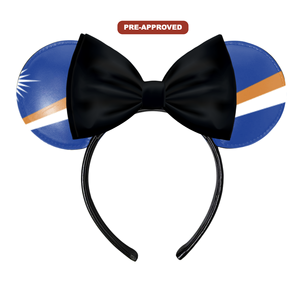 Diadema Personalizada por Encargo de Fábrica, Diseño Pre-Aprobado, Orejas de Ratón, Islas Marshall H.E.R. Accesorios de Vinilo - Product Image 1