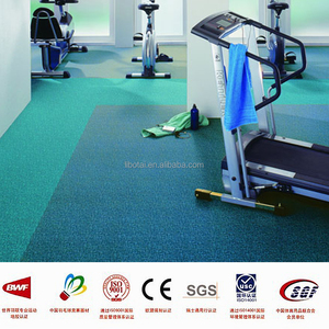T-Rex Wooden Pattern PVC Gym Flooring Tiles Shock Absorption Indoor Fitness - Product Image 4