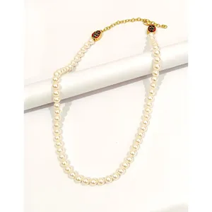 <b>Single</b> Line Cream Pearl Necklace Set - Product Image 3