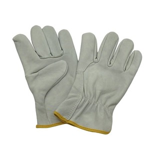 Gants de conducteur en cuir robuste Gants de travail en cuir de vachette Gants de protection industriels de sécurité de soudage - Product Image 6