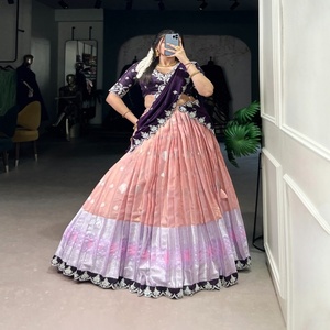 Festival Wear Zari Kota con Zari tejido y bordado de hilo Lehenga Choli fabricante y proveedor de la India - Product Image 1