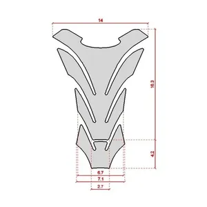 Protezione Serbatoio Moto 3D Trasparente per Suzuki GSXR e GSX-R - Product Image 2