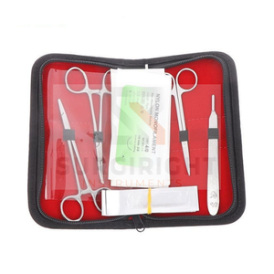 Juego de herramientas de acero inoxidable para cirugía menor, juego de pinzas y tijeras para suturar por Surgiright Instruments, 18 Uds. - Product Image 6