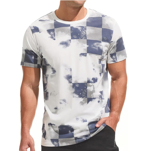 T-shirt à sublimation à manches courtes pour homme, fabrication en usine à faible MOQ, impression par sublimation personnalisée - Product Image 1