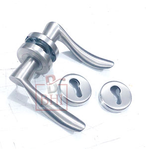 มือจับก้านกุหลาบพร้อมมือจับประตูรูกุญแจความเป็นส่วนตัวภายในมือจับประตูสำหรับห้องน้ำห้องนอนบ้านและสำนักงาน (125X55มม.) - Product Image 1