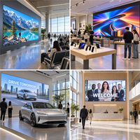 Écran d'affichage vidéo LED COB à pas fin P1.56 pour intérieur, idéal pour les aires d'attente des aéroports – Système professionnel