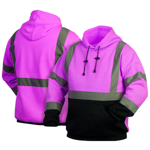 Sweat à capuche de vêtements de sécurité réfléchissants haute visibilité Sweat à capuche de sécurité haute visibilité pour hommes pour la construction de vêtements de travail - Product Image 1