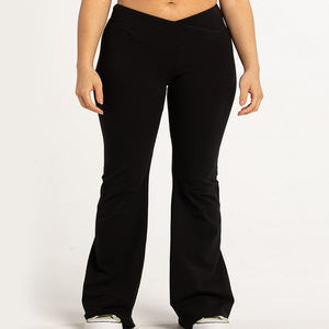 Pantalons d'entraînement pour femmes Gym confortable en cours d'exécution taille élastique couleur unie Leggings pour femmes fournisseur de BD - Product Image 4