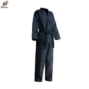 Uniformes de Taekwondo Unisex al Por Mayor de la Mejor Calidad, Ropa Deportiva de Mezcla de Poliéster/Algodón, Trajes de Artes Marciales de 220g para Invierno, Personalizables - Product Image 2