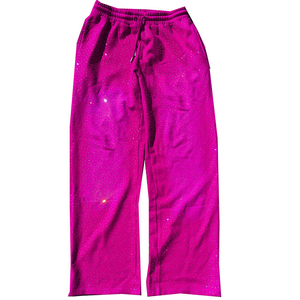 กางเกงวอร์มขายาวทรงตรงผ้าฝ้ายเฟรนช์เทอร์รี่เอวสองชั้นคุณภาพพรีเมียมปี 2026 สำหรับผู้ชาย - Product Image 4