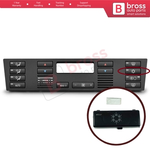 BDP88-8 Air Conditioner Climate Control Switch Panel Snowflake On Off Button <b>Cover</b> for X5 E53 2000-2006 5 Series E39 1996-2003 6 - Product Image 5
