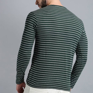 T-shirt léger à manches longues pour hommes de haute qualité Chemises décontractées pour adultes en couleur unie 260 grammes Poids du tissu - Product Image 6