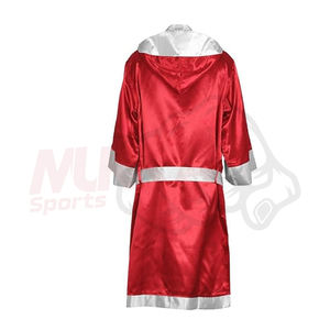 Boxe de haute qualité Créez votre propre conception Services OEM Robe de boxe sur mesure avec capuche - Product Image 2