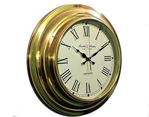 Reloj de pared náutico de latón de alta calidad, personalizado, hecho a mano, para decoración del hogar y la Oficina, en venta - Product Image 1