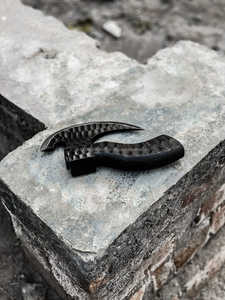 Cuchillo Multiusos Tradicional de Acero Inoxidable Damasco con Mango Completo, Ecológico, para Cortar Pizza, Picar Carne - Product Image 3