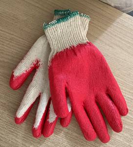 Gants de sécurité vietnamiens en coton tricoté avec revêtement en latex, anti-coupure, antidérapants, réutilisables, avec poignet en caoutchouc, jauge 10, pour la protection au jardinage - Product Image 2