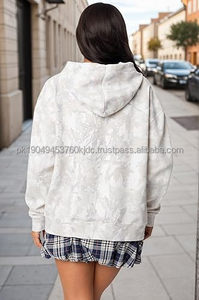 Sudadera con capucha de camuflaje para mujer Sudadera con capucha de lana de hoja de arce Sudaderas con capucha de camuflaje de gran tamaño para mujer de moda - Product Image 2