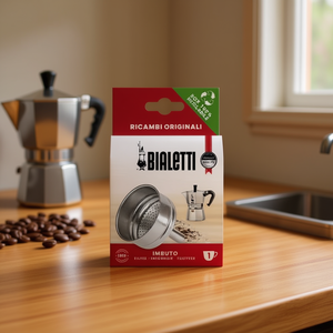 Embudo para Cafetera MOKA EXPRESS de 1 Taza, de Aluminio, 0800131, Categoría de Producto: Cafeteras Moka - Product Image 3