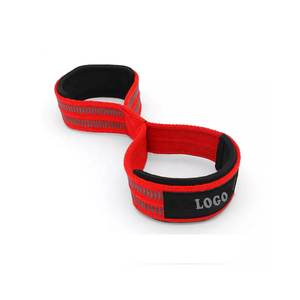 Haute qualité personnalisé coton Figure 8 sangles de levage pour l'haltérophilie Gym entraînement lourd Figure 8 sangles - Product Image 4