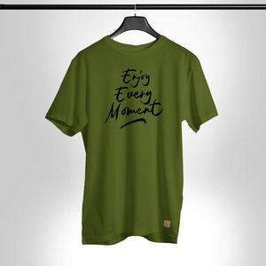 T-shirt décontracté pour homme, tendance, imprimé, 100% coton, respirant, séchage rapide, écologique, en toile, manches courtes, streetwear, pour la salle de sport, l'entraînement - Product Image 3