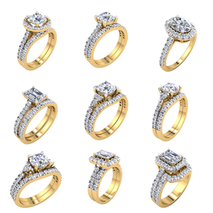 Anillo clásico elegante para mujer, oro de 18 quilates con 1.57Cts VS Clarity Lab Grown EF Color Diamond para fiestas, joyería de oro sólido - Product Image 2