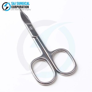 Tijeras ergonómicas para uñas, Mango antideslizante de goma para un recorte sin fatiga durante sesiones largas - Product Image 1