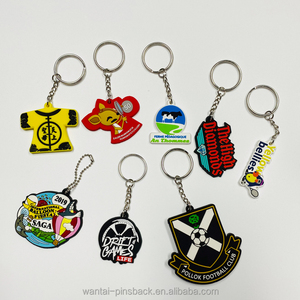 Porte-clés personnalisé 2D 3D logo PVC souple Porte-clés en caoutchouc personnalisé pour affaires et hôtels Accessoire promotionnel - Product Image 3