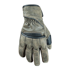 Gants d'hiver personnalisés en cuir demi-doigt avec poignées pour la course de moto Dragonne réglable antidérapante pour un usage quotidien pour hommes - Product Image 6