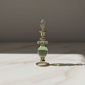Flacon de parfum en verre borosilicate soufflé à la main LW81, collection impériale, résistant à la chaleur, avec bordure dorée appliquée à la main, style égyptien - Product Image 2