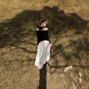 FOURMI BLANCHE Fabricants & Conception Sexy DEMPSEY ROBE Bon Tissu 70% Ten-cel 30% Laine Vêtements Femmes Élégantes Longues Robes Femmes - Product Image 1