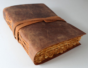 Vente en gros impression personnalisée rabot à couverture rigide impression hebdomadaire agenda pour femmes bureau en cuir de buffle couleur marron - Product Image 6