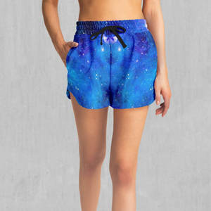 Shorts de Playa Casuales de Cintura Alta para Mujer, Cómodos, Transpirables, de Secado Rápido, con Cordón Ajustable, Diseño Sublimado Personalizado, para Verano - Product Image 1