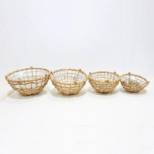 Artex Dong Thap Vietnam hecho a mano redondo colgante macetas de jacinto de agua fabricante - Product Image 3