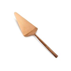 Ensemble de couteaux à gâteau en acier inoxydable à prix de gros avec manches martelées dorées pour la décoration de gâteaux, lavage à la main uniquement - Product Image 3