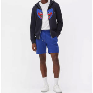 Ensemble de survêtement de sport pour hommes de marque Sweat à capuche et short 2 pièces quantité minimale de commande basse Plus Size Automne Saison Technique lavée - Product Image 1