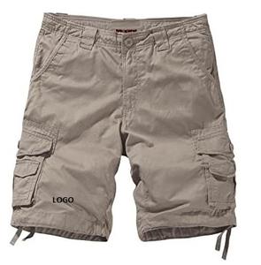 Venta al por mayor en blanco liso logotipo personalizado Color sólido hombres Cargo pantalones cortos Hip Hop gran oferta Cargo corto para hombre moda Cargo bolsillo pantalones cortos - Product Image 5